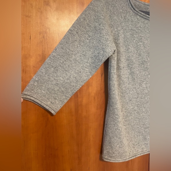 Light Heather grey cashmere sweater - Picture 2 of 4